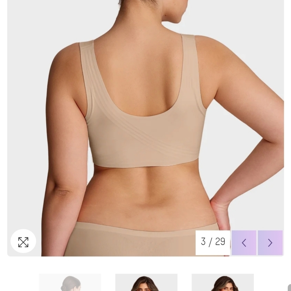 She Curve Seamless Nude Full-Coverage Jelly Wireless Bra, Size 3XL - Picture 9 of 9